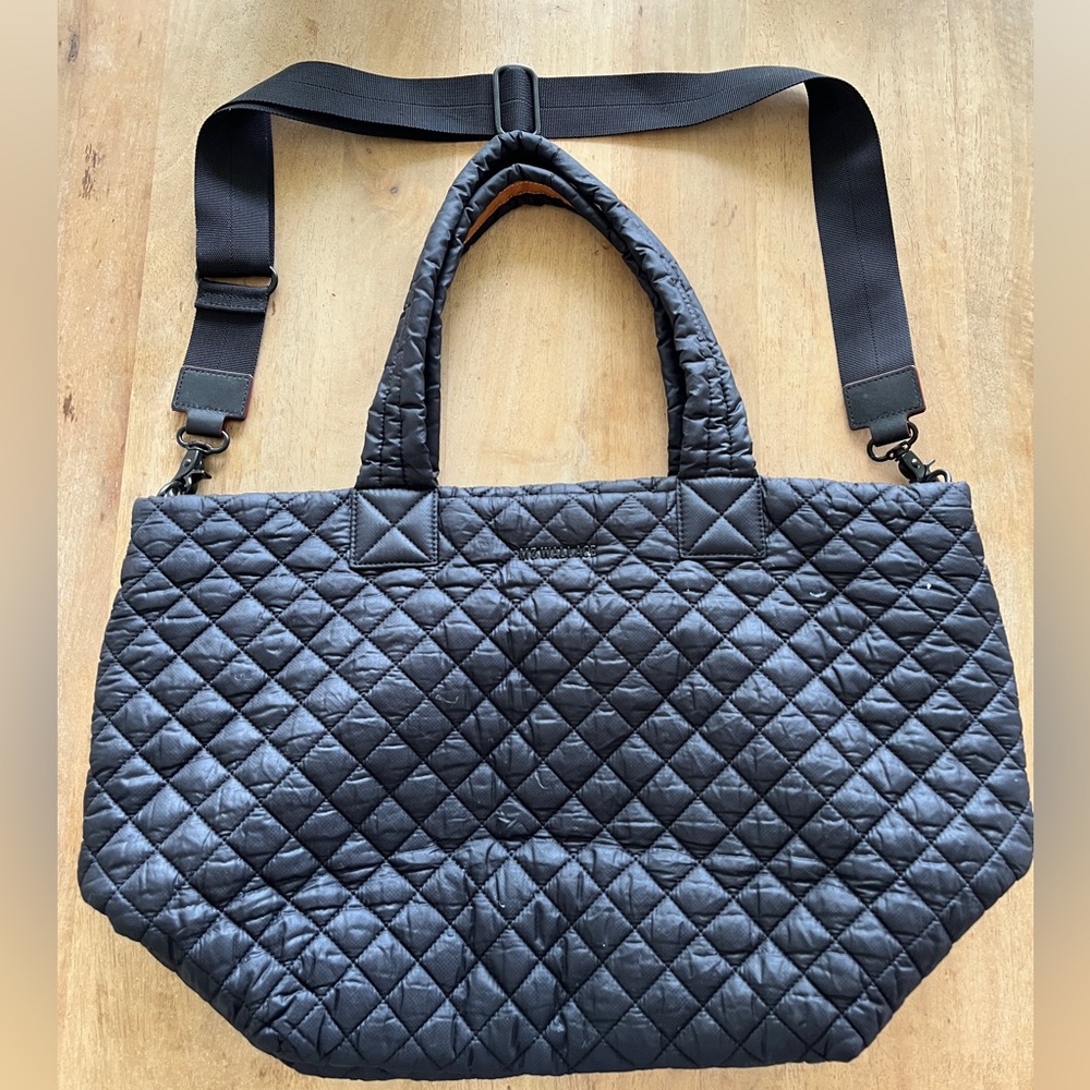 MZ WALLACE MEDIUM METRO TOTE DELUXE BLACK